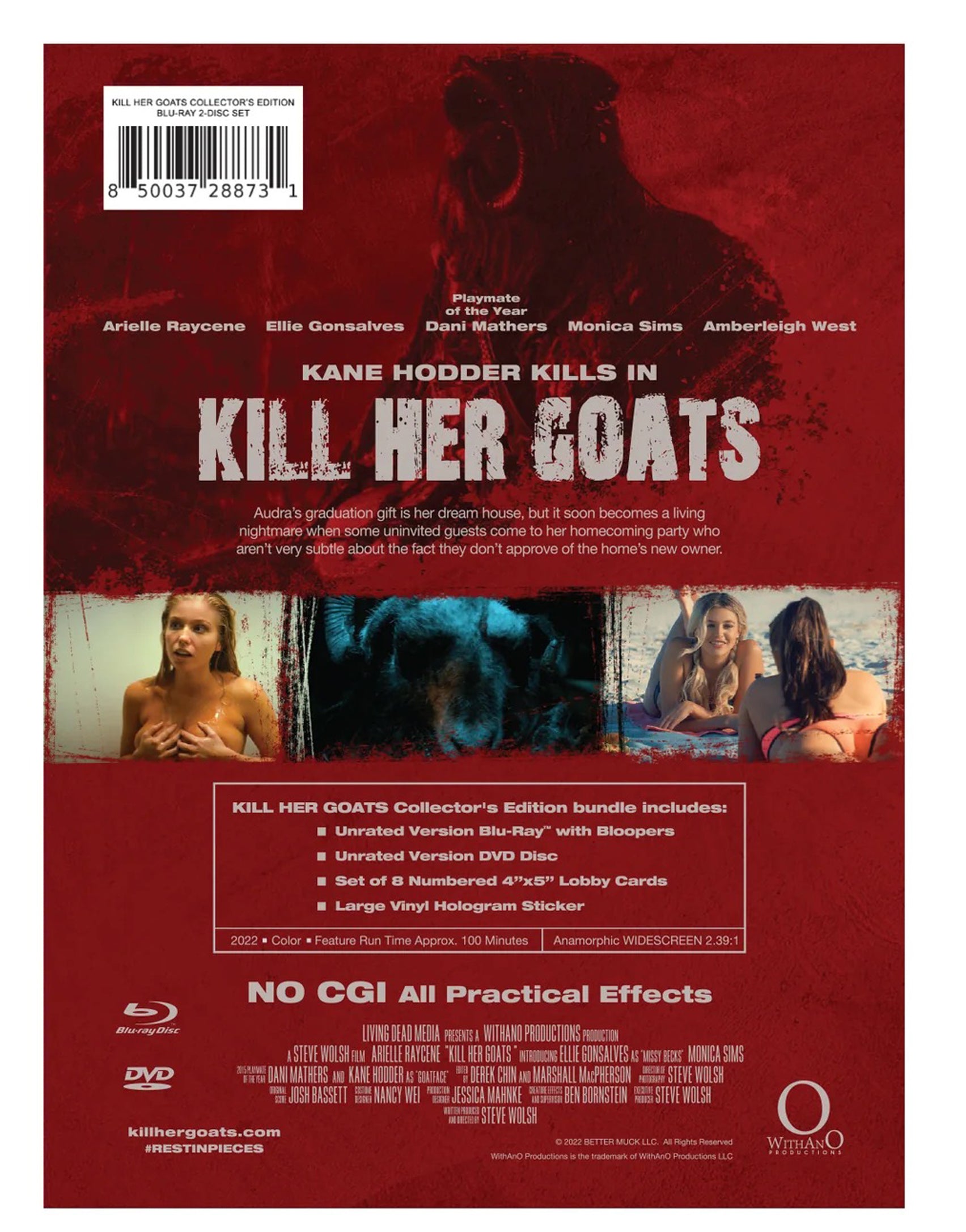 KILL HER GOATS - WIDESCREEN COLLECTOR'S EDITION BLU-RAY + DVD + COLLECTIBLES