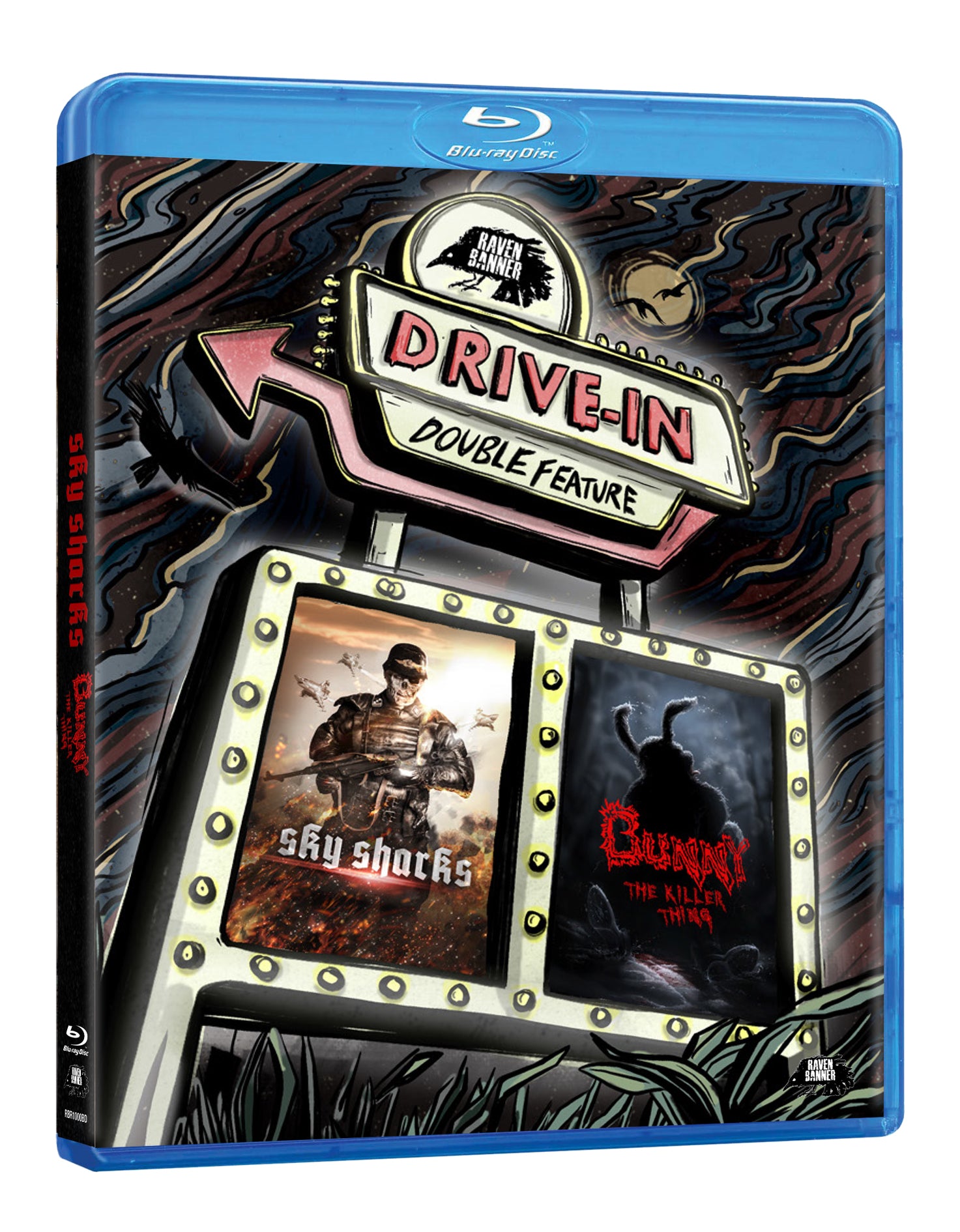 SKY SHARKS & BUNNY THE KILLER THING - DRIVE-IN DOUBLE FEATURE (BLU-RAY)