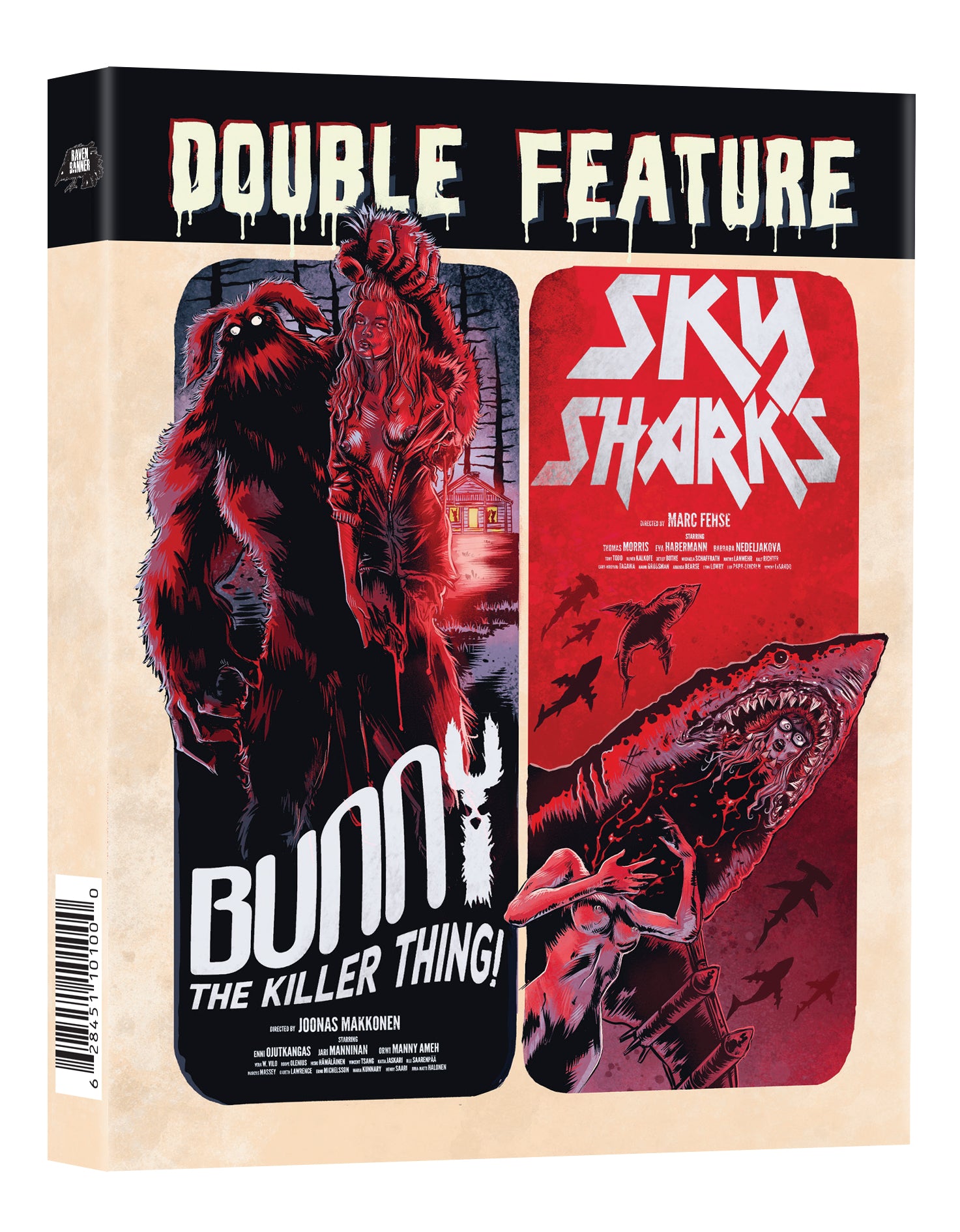 SKY SHARKS & BUNNY THE KILLER THING - DRIVE-IN DOUBLE FEATURE (BLU-RAY)